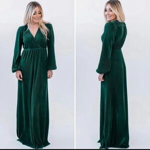 Elegant Green Maxi Dress baltic born Venus